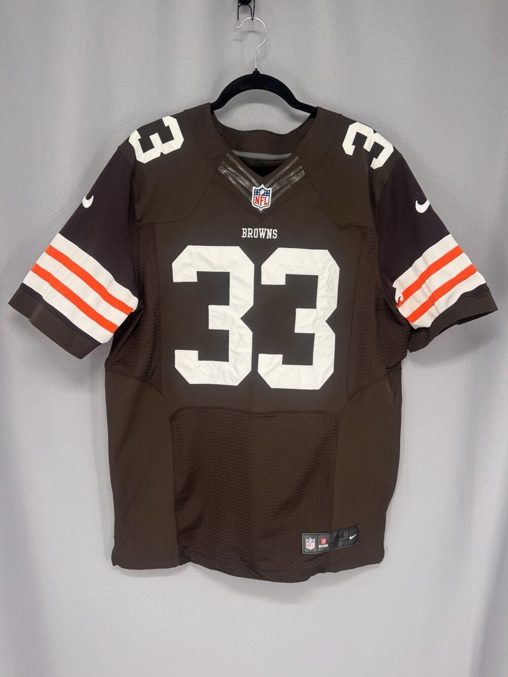 Nike Cleveland Browns Jersey Richardson #33 Size 44 On Field NFL Players